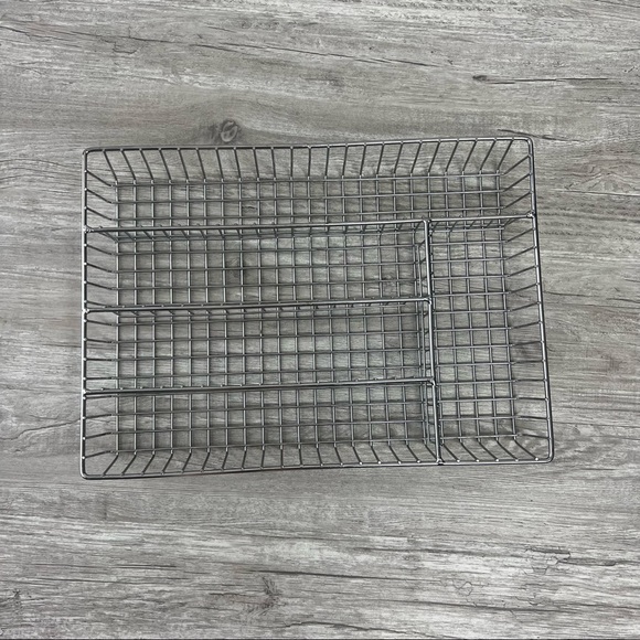 Chrome Silver Colored Draw Organizer Heavy & Sturdy Desk Divider Organizer - Picture 2 of 4